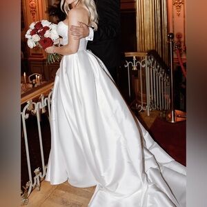 Elegant White Wedding Gown